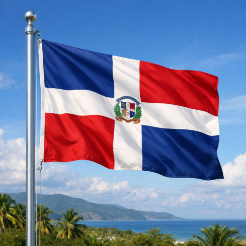 Dominikanische Republik Flagge - Bedeutung, Farben, Symbolik & Herkunft
