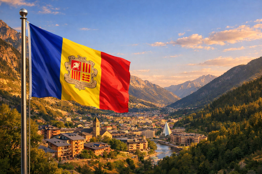 Andorra Flagge - Bedeutung, Farben, Symbolik & Herkunft