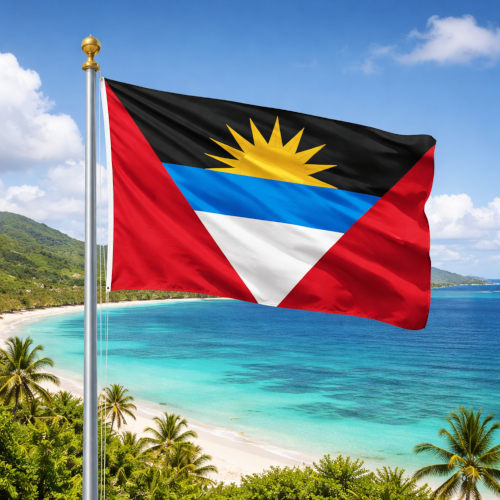 Antigua und Barbuda Flagge - Bedeutung, Farben, Symbolik & Herkunft