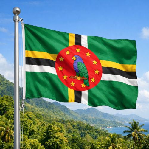 Dominica Flagge - Bedeutung, Farben, Symbolik & Herkunft
