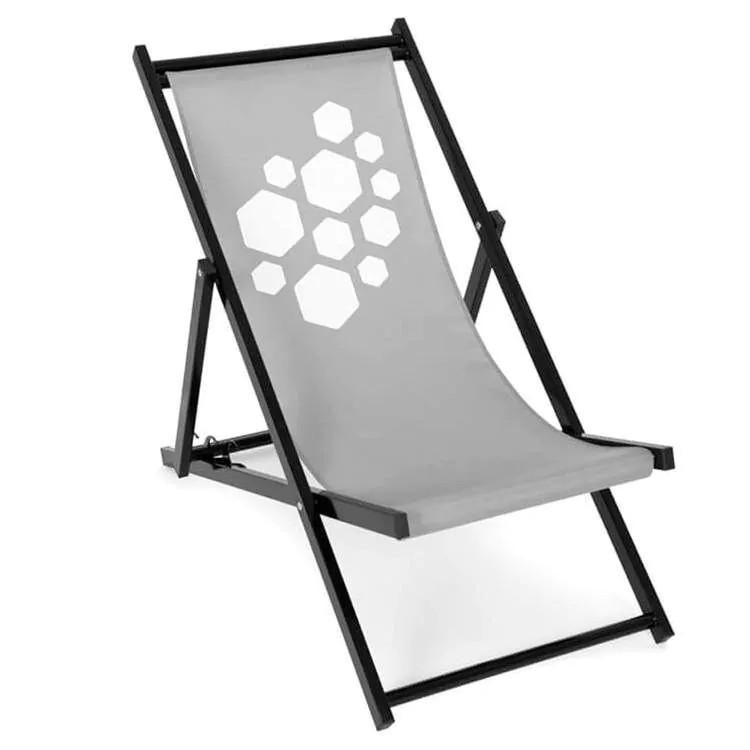 Personalisierter Liegestuhl aus Aluminium