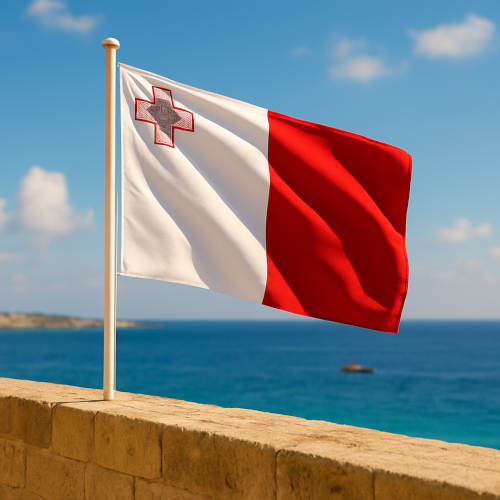 Malta Flagge - Bedeutung, Farben, Symbolik & Herkunft