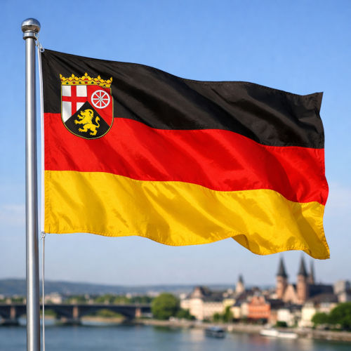 Rheinland-Pfalz Flagge - Bedeutung, Farben, Symbolik & Herkunft