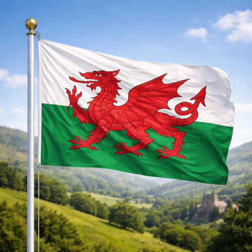 Wales Flagge - Bedeutung, Farben, Symbolik & Herkunft