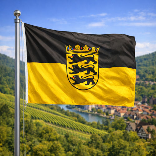 Baden-Württemberg Flagge - Bedeutung, Farben, Symbolik & Herkunft