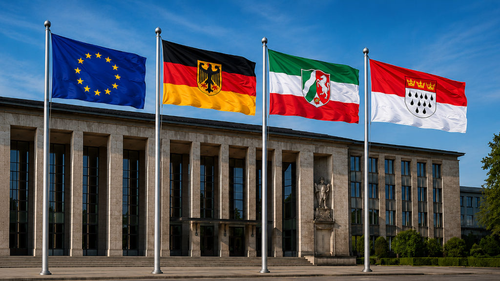 Länderflaggen, Bundesdienstflaggen und individuelle Flaggen nach Technischen Lieferbedingungen produziert für die Bundeswehr und Behörden und Organisationen mit Sicherheitsaufgaben.