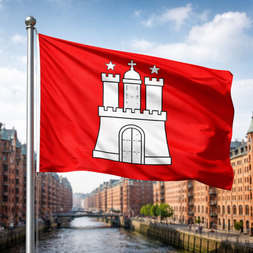 Hamburg Flagge - Bedeutung, Farben, Symbolik & Herkunft