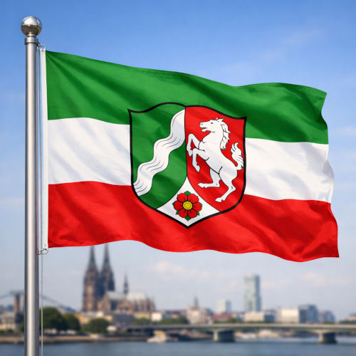 Nordrhein-Westfalen Flagge - Bedeutung, Farben, Symbolik & Herkunft