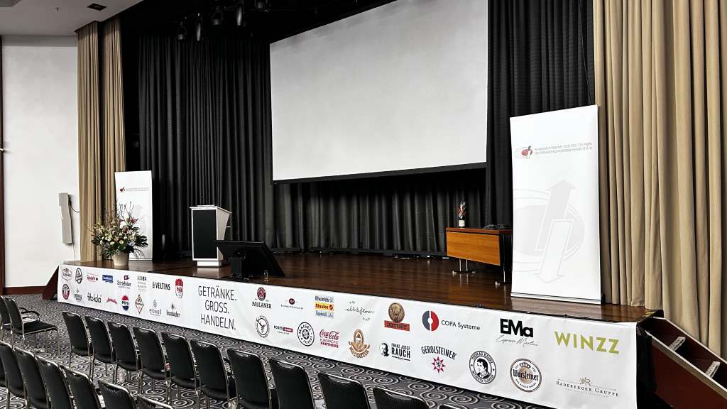 Bühnenbanner beim Bundesverband des Deutschen Getränkefachgroßhandels