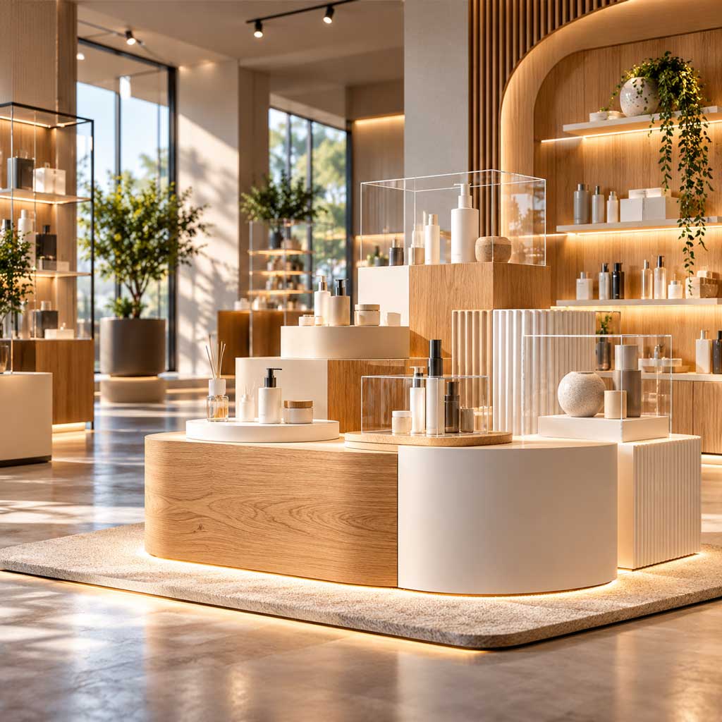 Holz & Kunststoff Verkaufspräsenter & Displays nach Maß - Holz & Kunststoff – Gestaltungsfreiheit für Ihre Ideen