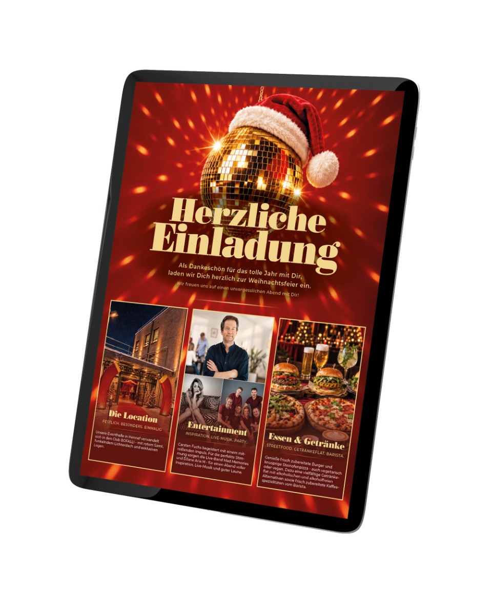 Einladung Weihnachtsfeier für Unternehmen und Vereine in Hennef