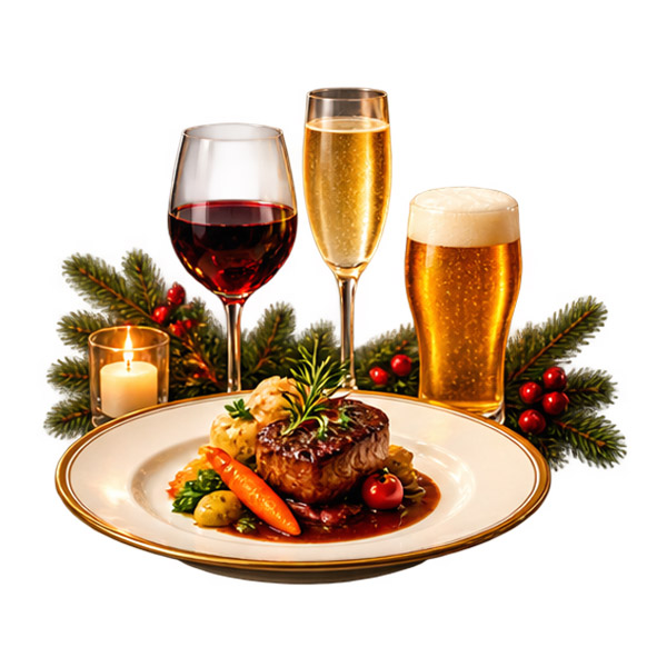 Firmenweihnachtsfeier für Unternehmen in Hennef buchen - Essen & Getränke