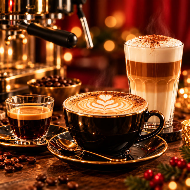 Weihnachtsfeier für Unternehmen und Vereine Speisekarte - Kaffee-Spezialitäten