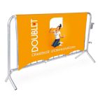 Verkleidung von Absperrgittern