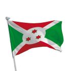 Burundi Flagge im Querformat für Fahnenmasten im Außenbereich