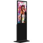 Digitale InfoStele Flat mit großem Digitaldisplay für digitale Werbung, Informationen und Wegeleitung