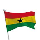 Ghana Flagge im Querformat für Fahnenmasten im Außenbereich