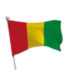 Guinea Flagge im Querformat für Fahnenmasten im Außenbereich