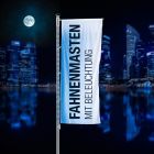 Fahnenmasten mit LED-Beleuchtung