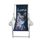 Liegestuhl mit Becherhalter