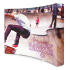 Messerückwand Umbrella textil mit Keder gebogen 1