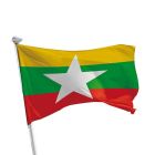 Myanmar Flagge Querformat