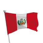 Peru Flagge Querformat
