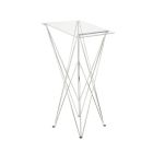 Rednerpult Pop-Up mit transparenter Acrylplatte und klappbarem Aluminiumgestell