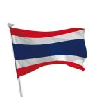 Thailand Flagge im Querformat für Fahnenmasten im Außenbereich