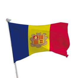 Andorra Flagge Querformat 1