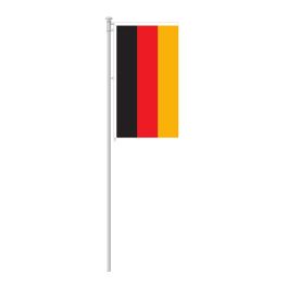 Deutschland Hissfahne Hochformat - Angebot - Mit Ausleger