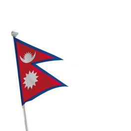 Nepal Flagge Querformat 1
