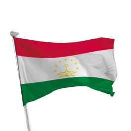 Tadschikistan Flagge im Querformat für Fahnenmasten im Außenbereich