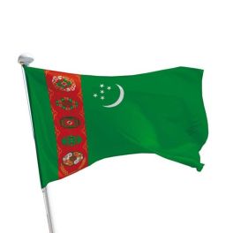 Turkmenistan Flagge für Fahnenmasten
