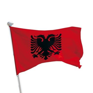 Albanien Flagge Querformat 1