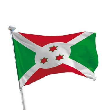 Burundi Flagge im Querformat für Fahnenmasten im Außenbereich