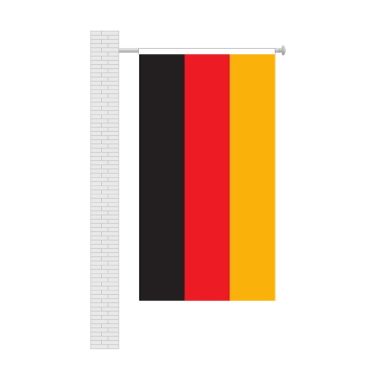 Deutschland Hängeflagge - B x H: 80 x 200 cm 1