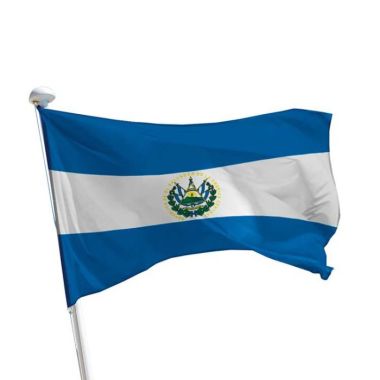El Salvador Flagge Querformat 1