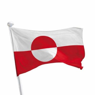 Grönland Flagge Querformat