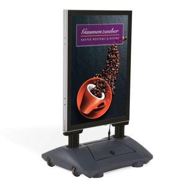 Kundenstopper beleuchtet