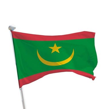 Mauretanien Flagge im Querformat für Fahnenmasten im Außenbereich