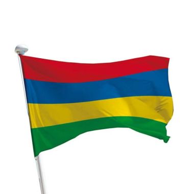 Mauritius Flagge im Querformat für Fahnenmasten im Außenbereich