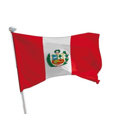 Peru Flagge Querformat