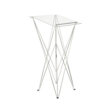 Rednerpult Pop-Up mit transparenter Acrylplatte und klappbarem Aluminiumgestell
