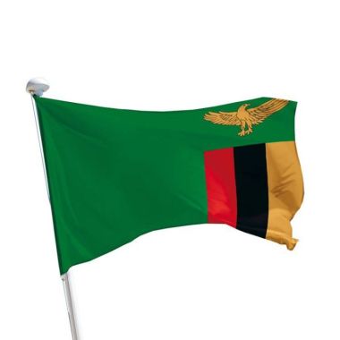 Sambia Flagge für Fahnenmasten