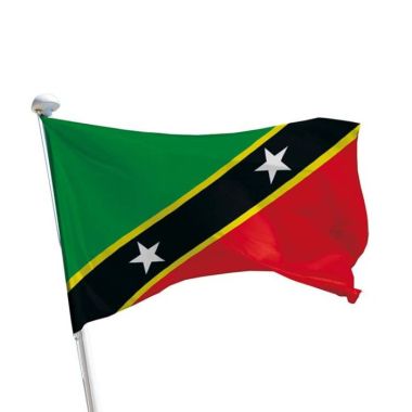 St. Kitts und Nevis Flagge Querformat