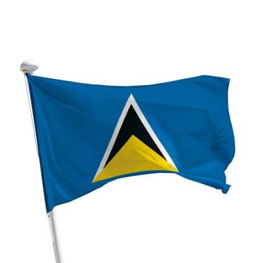 St. Lucia Flagge Querformat