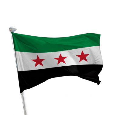 Syrien Flagge im Querformat für Fahnenmasten im Außenbereich