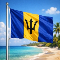 Barbados Flagge - Bedeutung, Farben, Symbolik & Herkunft