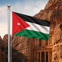 Jordanien Flagge - Bedeutung, Farben, Symbolik & Herkunft